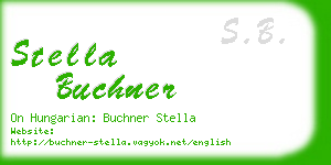 stella buchner business card